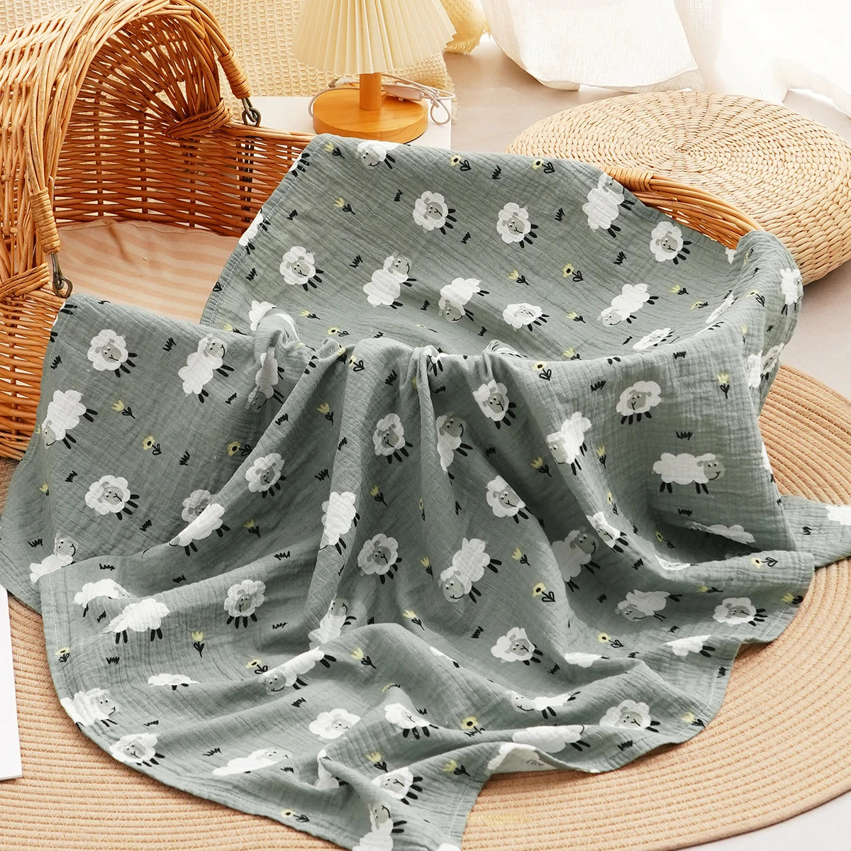 100% Cotton Muslin Baby Swaddle Wrap - Kindle Kids ABC - view 21