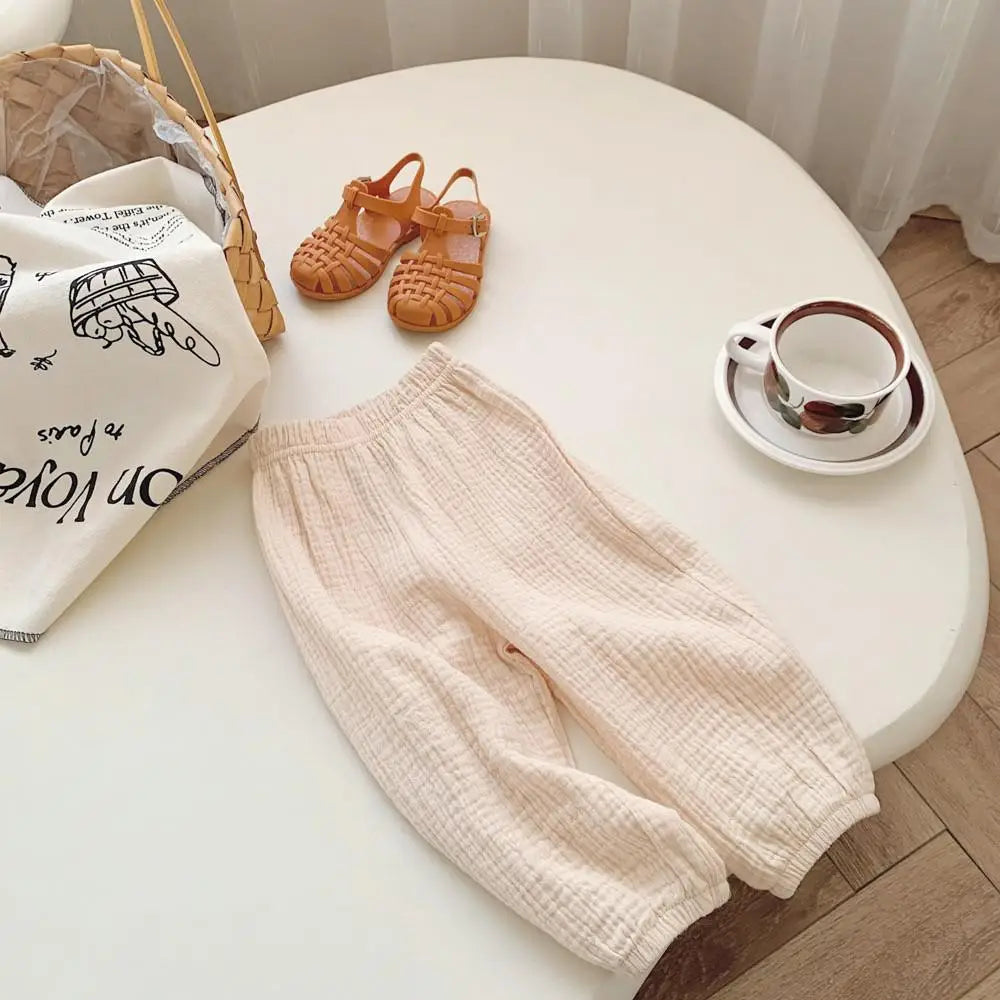 Kids Cotton Loose Trousers Mosquito Resistant - photo 8