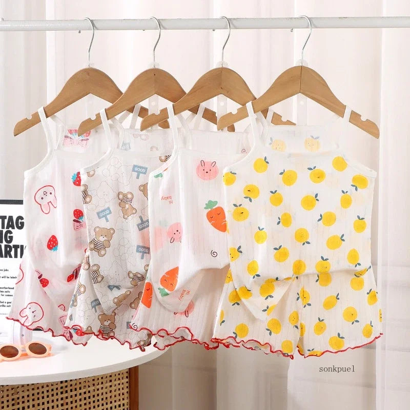 Girls' Cotton Tank & Shorts Set — photo 1