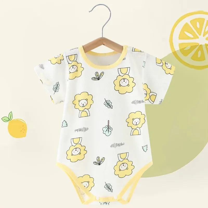 Baby Cotton Romper Bodysuit 0-12M Smooth Seamless Soft Newborn Jumpsuit - photo 6