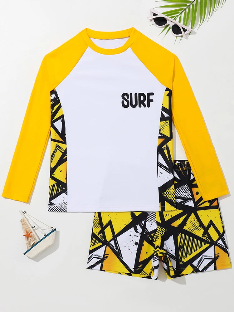 Boys 2-Piece Rash Guard Swim Set — photo 7