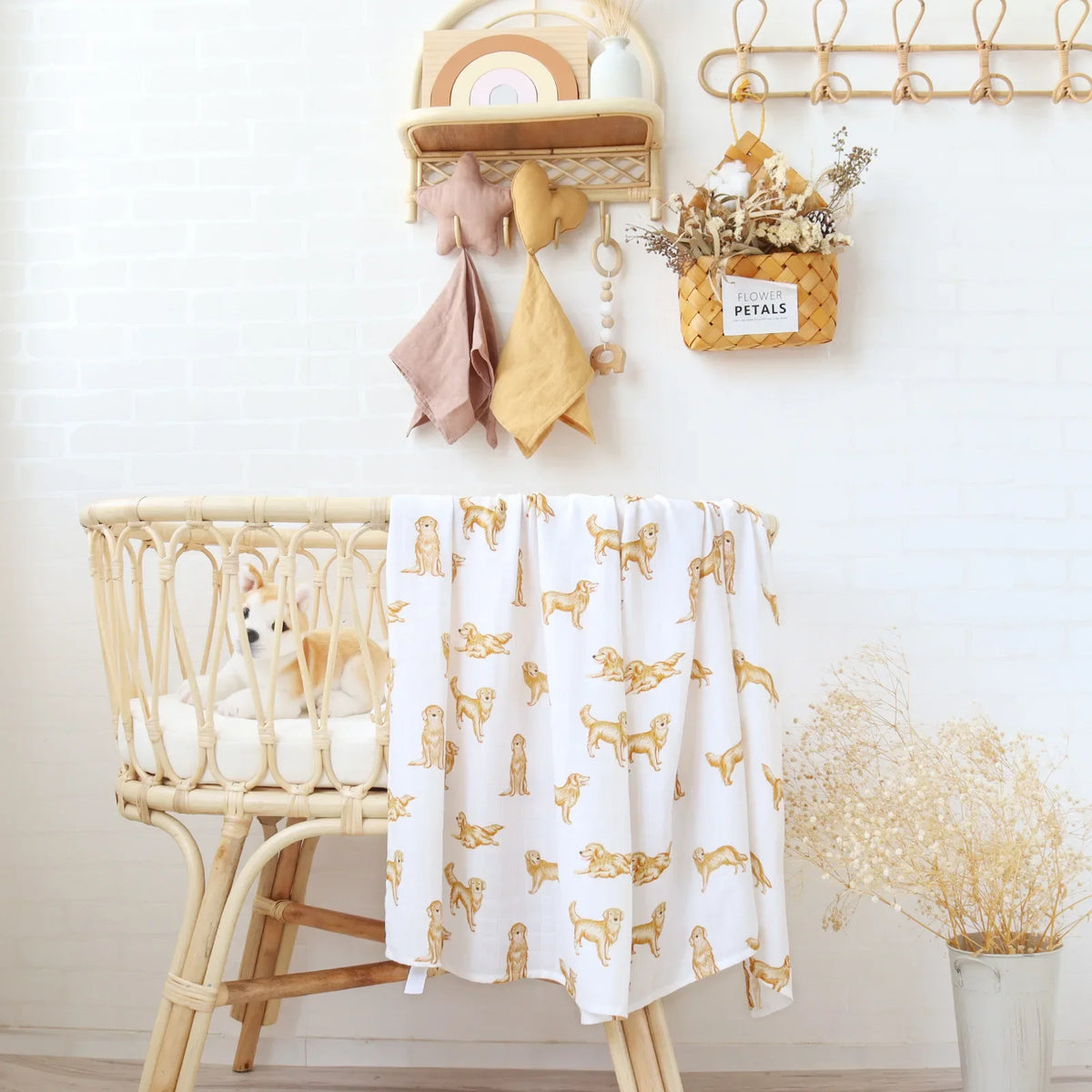 Soft Bamboo Cotton Muslin Baby Blanket - Kindle Kids ABC - view 5