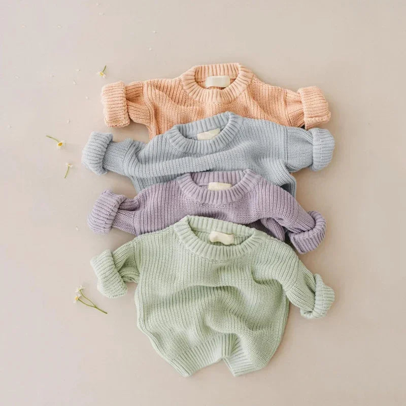 Chunky Knit Baby Sweater - Kindle Kids ABC - view 2