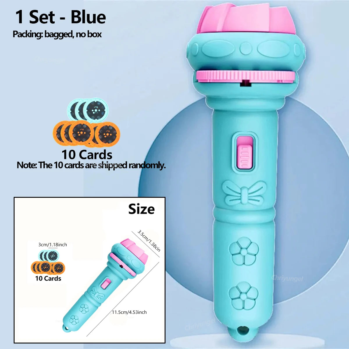 Cartoon projector flashlight bedtime story torch toy