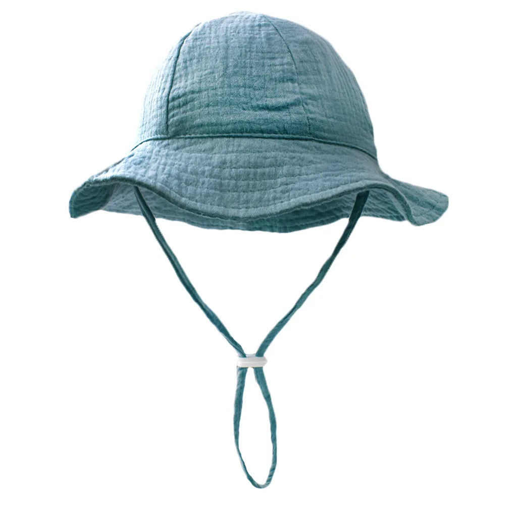 Baby Cotton Bucket Sun Hat - Breathable Fisherman Hat - photo 7