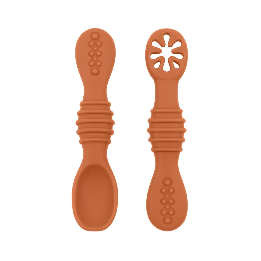 Silicone Baby Training Spoon & Fork Set — Self-Feeding Utensils | 6M+ - photo 11