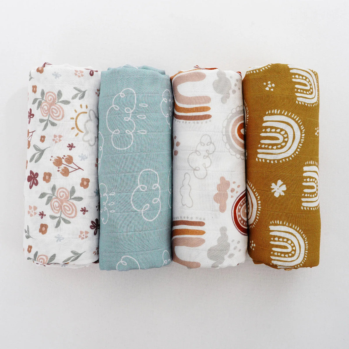 Cotton Muslin Baby Swaddle & Bath Towel Set - Kindle Kids ABC - view 5