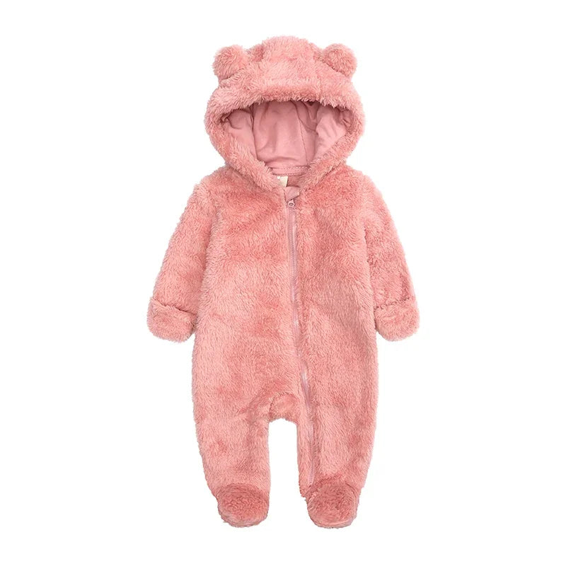 Fleece Hooded Bear Romper - Kindle Kids ABC - view 7