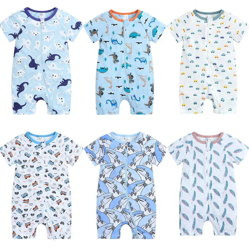 Baby Bamboo Cotton Short-Sleeve Romper - Kindle Kids ABC - view 2