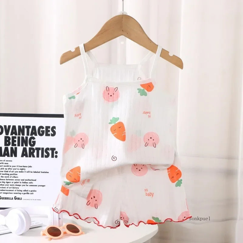 Girls' Cotton Tank & Shorts Set — photo 4