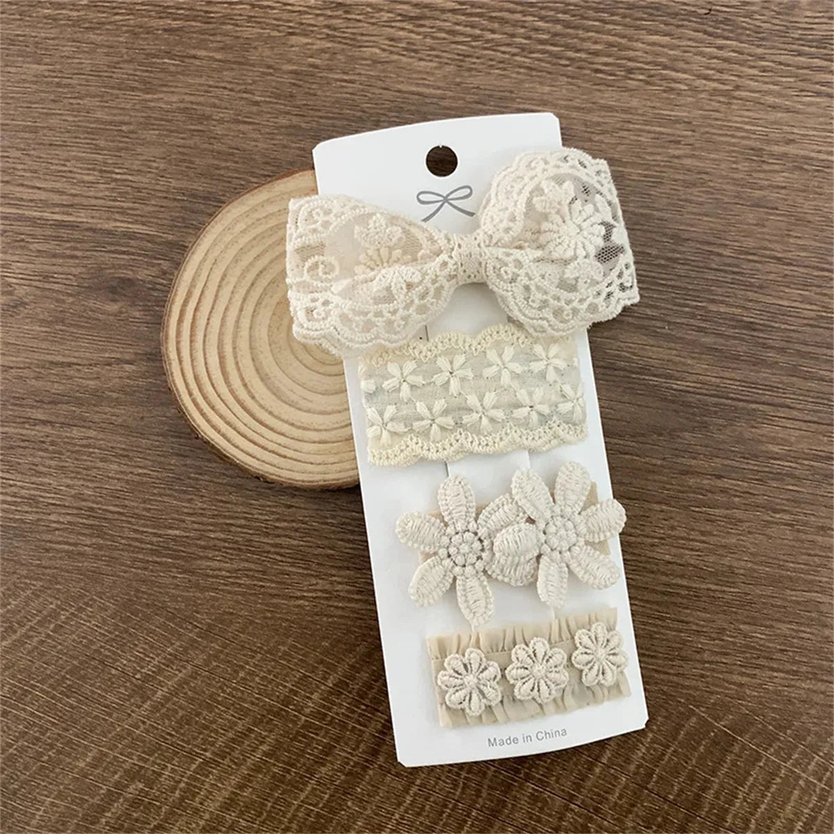 Flower Embroidery Baby Hairpins - Kindle Kids ABC - view 8