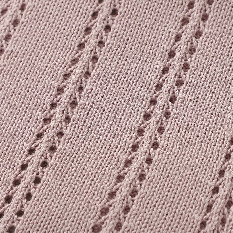 Vertical Stripe Knitted Cotton Baby Blanket - Kindle Kids ABC - view 4