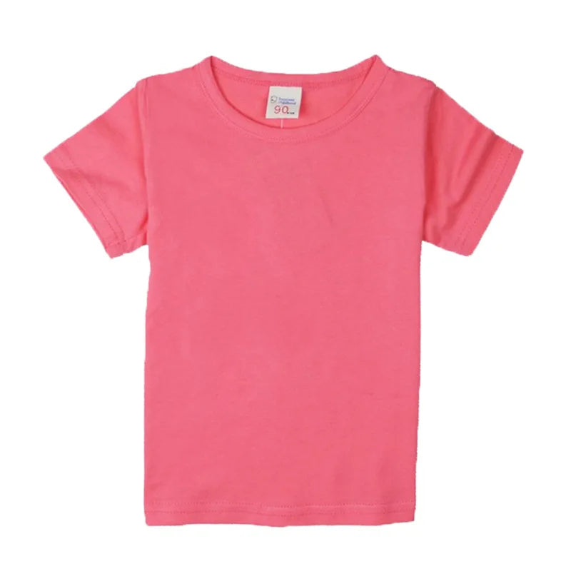 Kids cotton short-sleeve t-shirt, solid basic tee - Kindle Kids ABC - view 11
