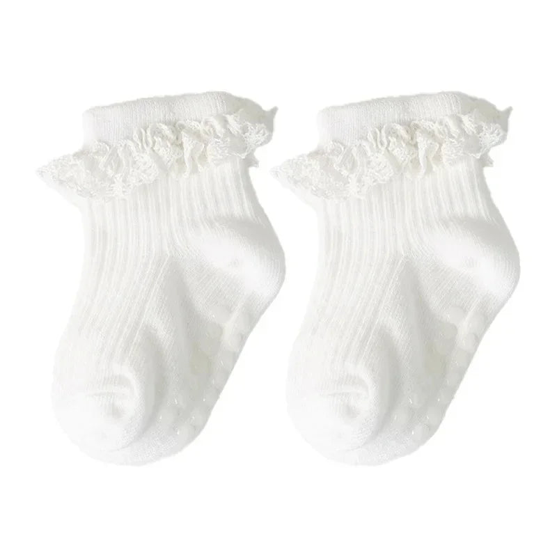 Cotton Lace Toddler Girl Socks - Kindle Kids ABC - view 5