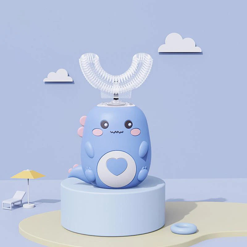 Kids sonic electric U-shape toothbrush 360 degree cleaning ages 2-12Y