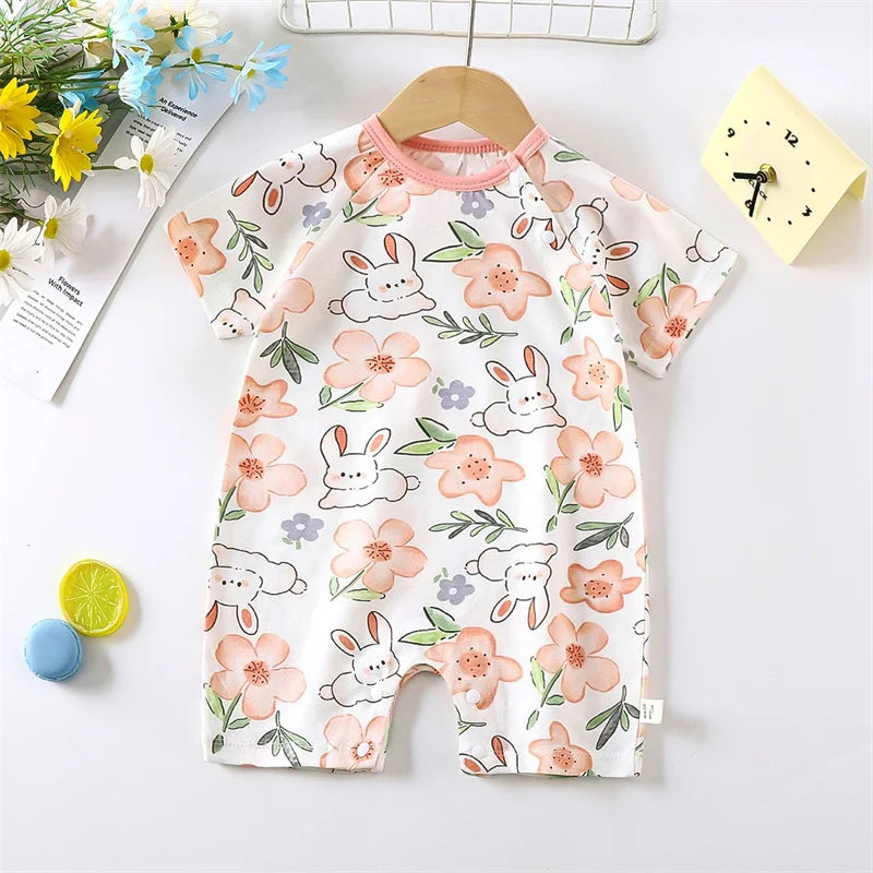 Cartoon Print Cotton Baby Romper - Kindle Kids ABC - view 10
