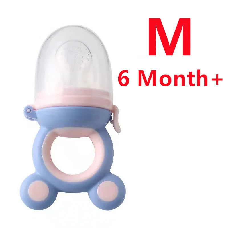 Baby Fruit Food Feeder & Silicone Teether Pacifier