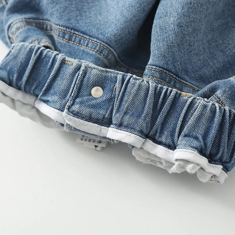Kids Double-Layer Denim Skirt — Elegant Summer Streetwear 2-12Y