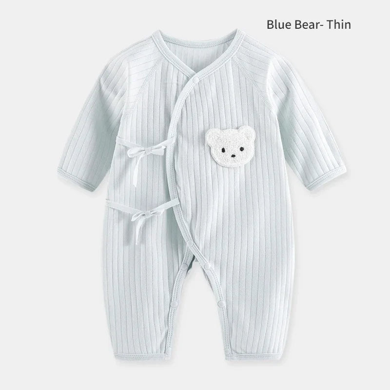 Ribbed Bear Cotton Baby Romper - Kindle Kids ABC - view 17