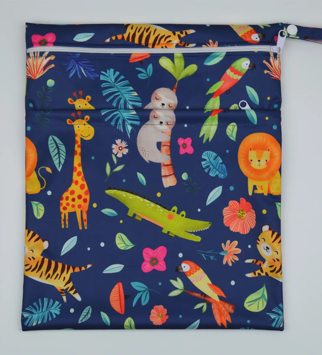 Wet/Dry Diaper Bag - Two-Zip Waterproof Reusable Pouch - photo 8