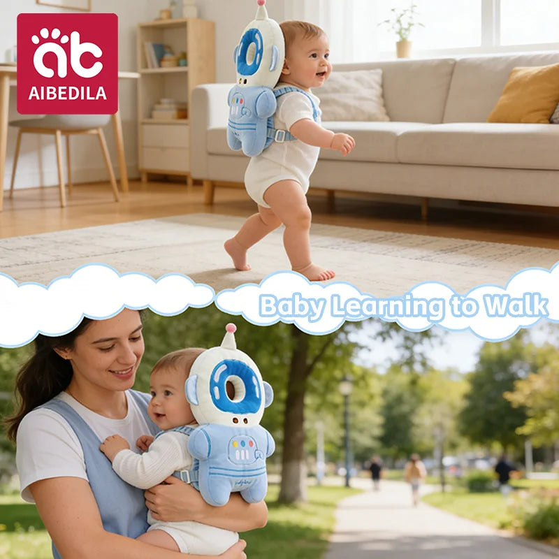 Baby Head Protector Pillow – Cartoon Anti-Fall Cushion | 6M–2Y - photo 4