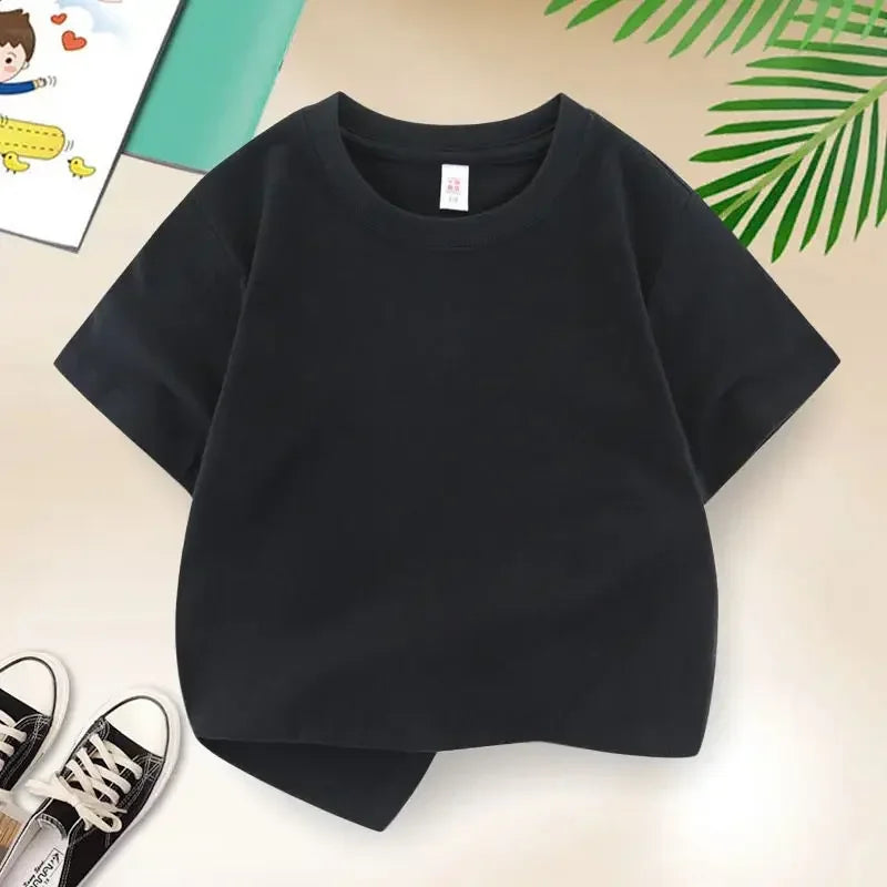 Kids Cotton Solid-Color Crew T-Shirt 3-12Y - photo 6