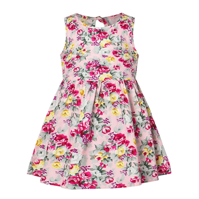 Girls Sleeveless Floral Print Sundress - photo 3