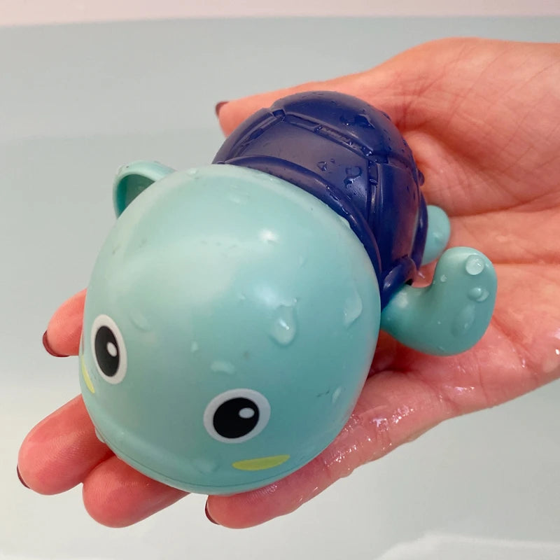Clockwork Bath Toy – Swimming Turtle & Whale | Wind-Up Water Toy for Kids 0–6 Years