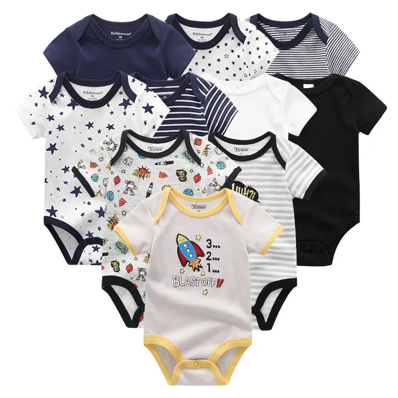 Baby 10-Pack Cotton Bodysuits - Kindle Kids ABC - view 3