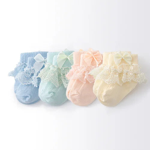 Cotton Frilly Newborn Baby Socks - Kindle Kids ABC - view 11