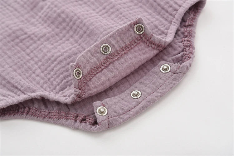 Baby Cotton Romper – Soft & Breathable Summer Bodysuit (0–24M)