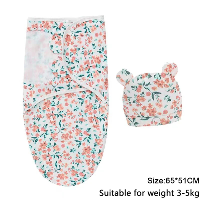 Cotton Baby Swaddle Wrap & Hat Set - Kindle Kids ABC - view 9