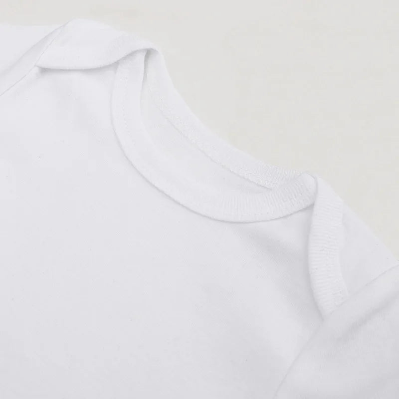 Baby 100% cotton white bodysuit multipack long sleeve