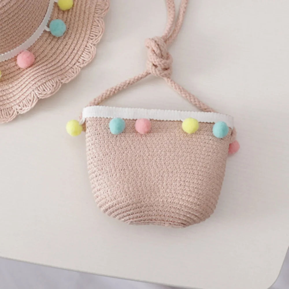 Girls' Straw Crossbody Bag — Natural Woven — photo 6