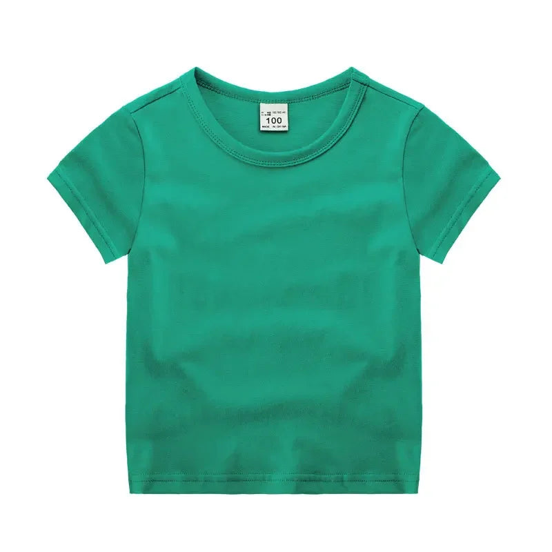 Kids Solid Cotton T-Shirt - photo 10
