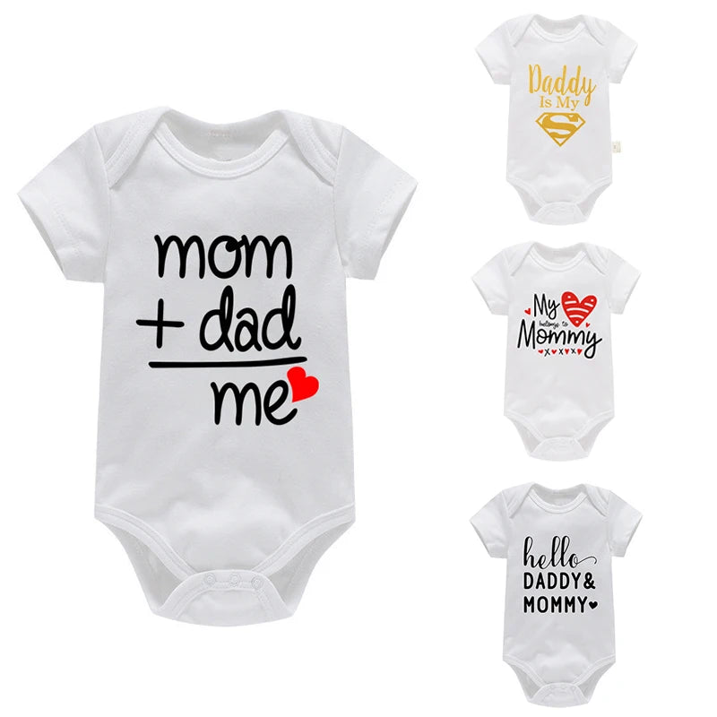 Baby 100% cotton romper letter print