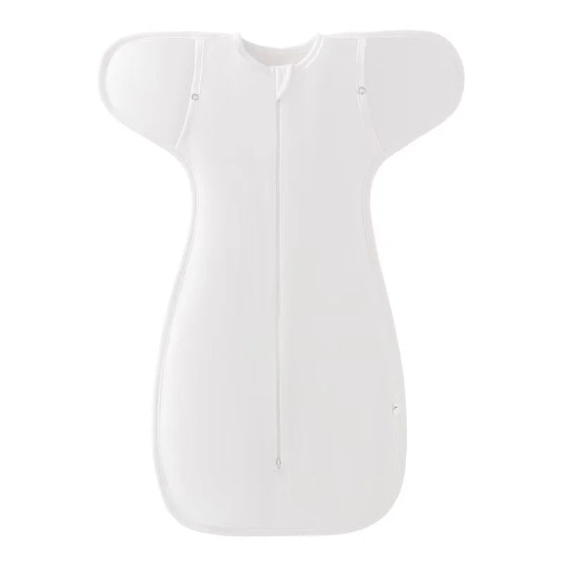 Cotton newborn swaddle sleepsack with snug swaddle-style fit