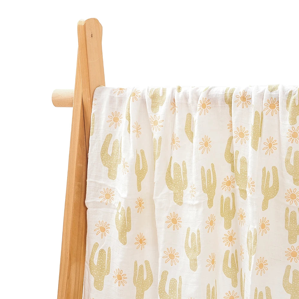 Bamboo Cotton Muslin Baby Swaddle Blanket - Kindle Kids ABC - view 4