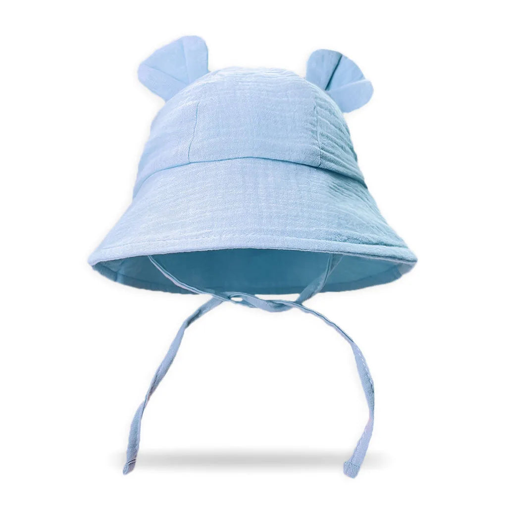 Baby Bucket Sun Hat - Rabbit-Ear Cotton Fisherman Hat - photo 9