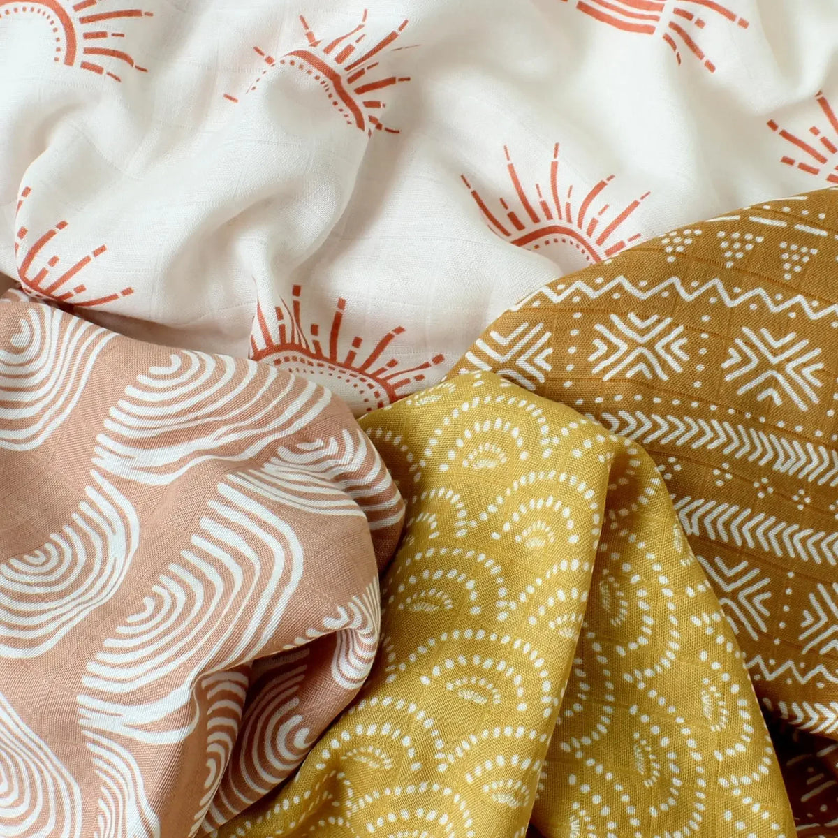 Bamboo Cotton Muslin Baby Blanket - Kindle Kids ABC - view 2
