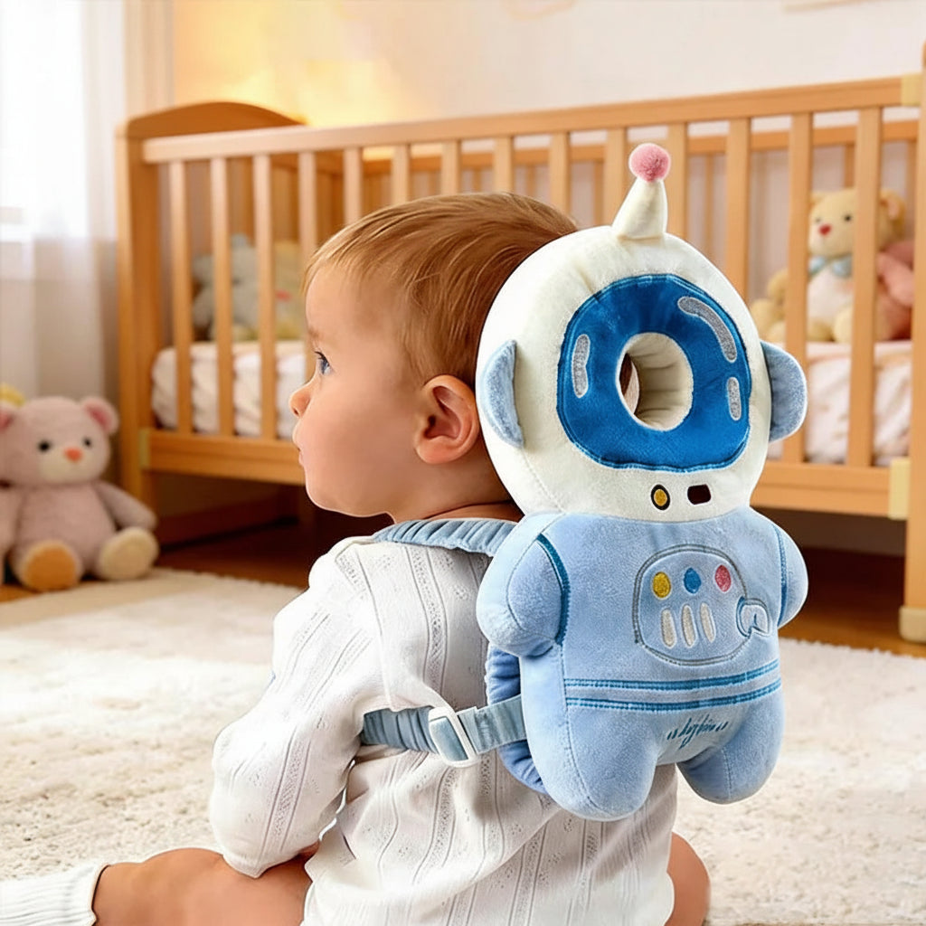 Baby Anti-Fall Head & Back Protector Pillow – Cute Animal Design
