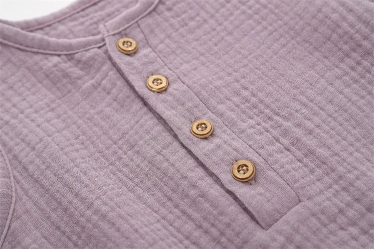 Baby Cotton Romper – Soft & Breathable Summer Bodysuit (0–24M)