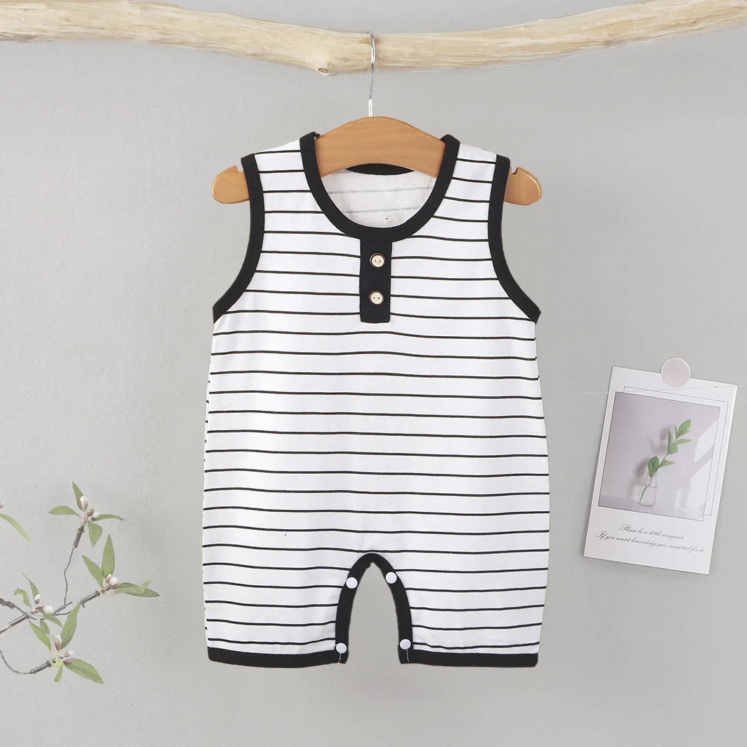 Striped Cotton Baby Romper - Kindle Kids ABC - view 3