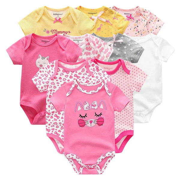 Baby 10-Pack Cotton Bodysuits - Kindle Kids ABC