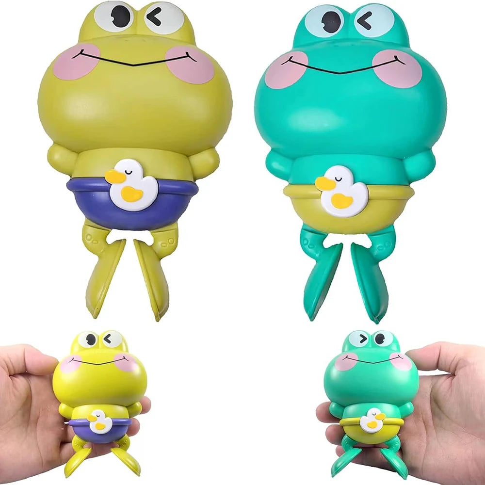 Wind-Up Swimming Frog Bath Toy — Clockwork Water Toy | 1-6Y - photo 3
