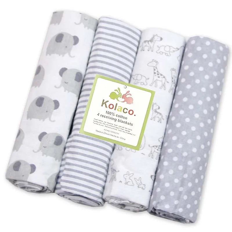 100% Cotton Receiving Baby Blanket - Kindle Kids ABC - view 8