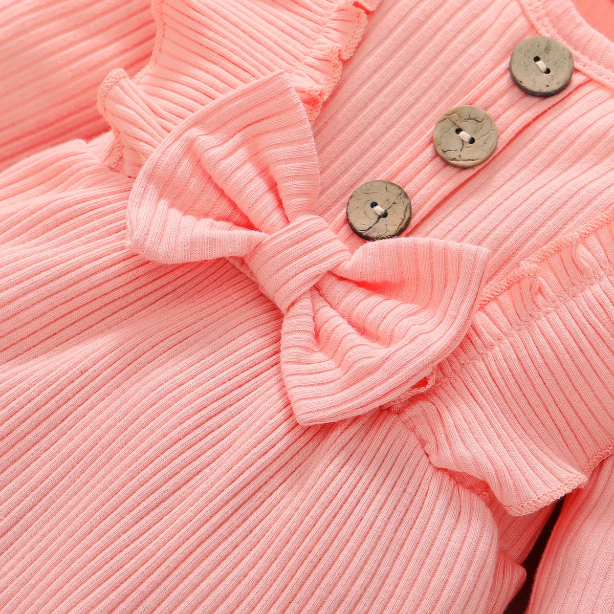 Ruffle Cotton Baby Bodysuit - Kindle Kids ABC - view 2