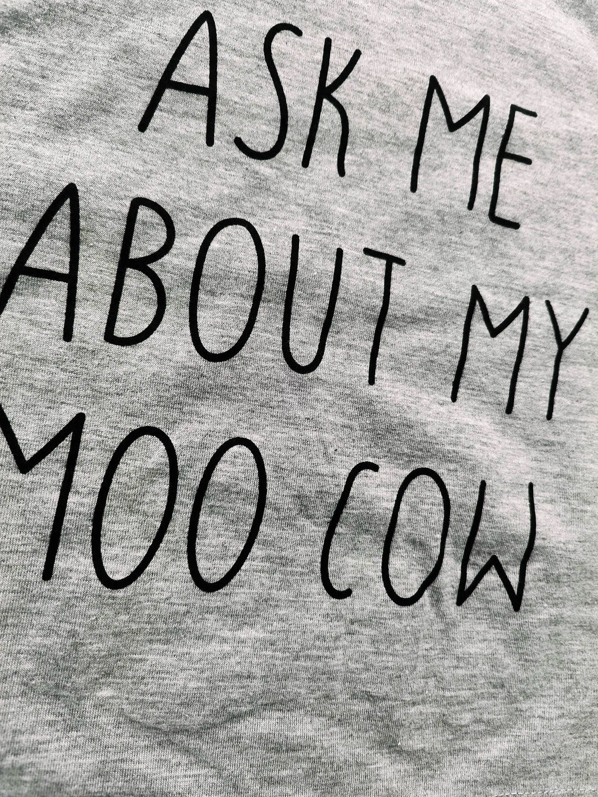 Toddler Funny Cow Print Cotton T-Shirt - photo 5
