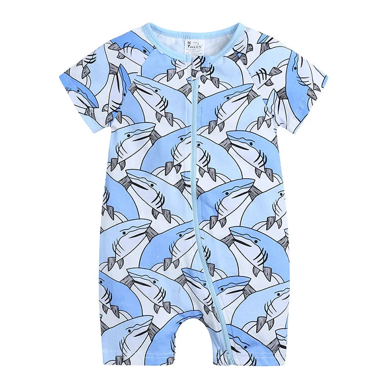 Baby Bamboo Cotton Short-Sleeve Romper - Kindle Kids ABC - view 21