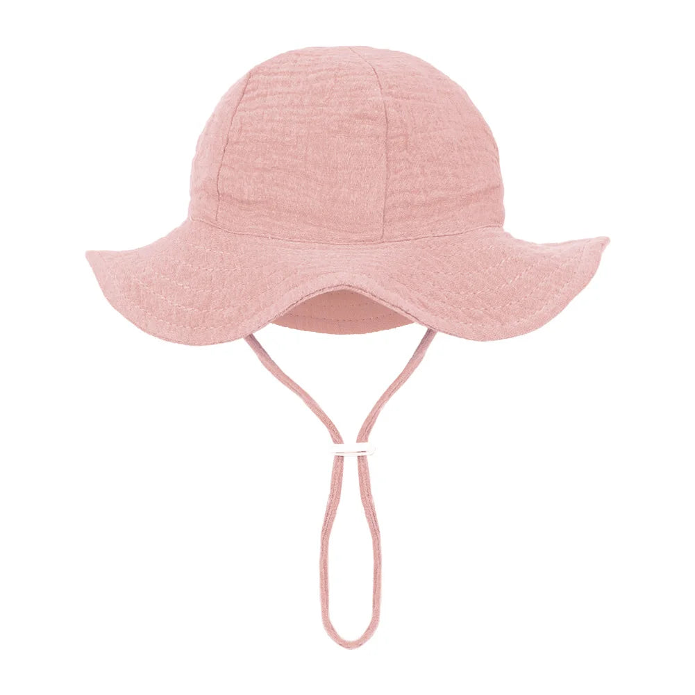 baby bucket sun hat floral and solid adjustable - photo 7